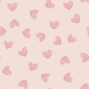 Rose Gold Hearts 