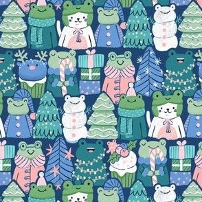 small christmas frogs