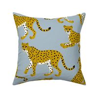 Cheetahs on Powder Blue -Large