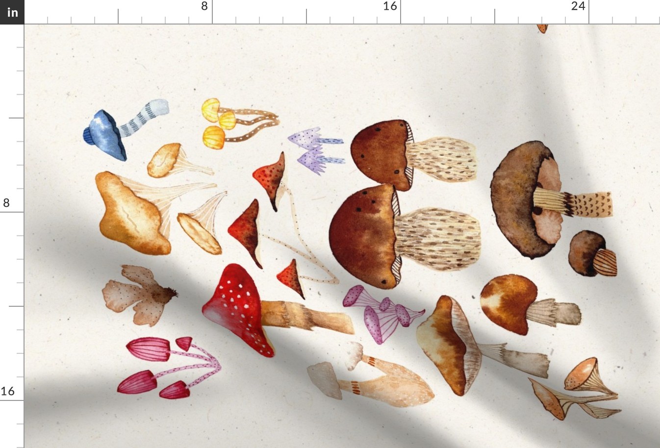 Mushrooms Tea Towel