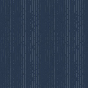 Rustic Stripes | Navy  (Petal Signature Cotton Solid Coordinate - Cozy Palette)