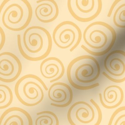 Cupcakes and Swirls Collection - Swirls on Yellow by JoyfulRose