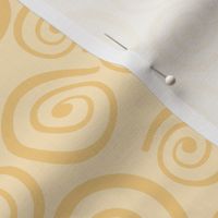 Cupcakes and Swirls Collection - Swirls on Yellow by JoyfulRose