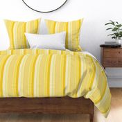 Large Scale - Vertical Pleated Stripes-Yellow Citrus Ombre Hues