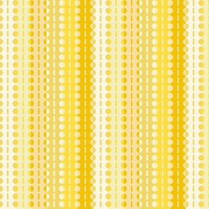 Large Scale - Vertical Pleated Stripes-Yellow Citrus Ombre Hues