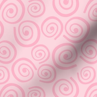 Cupcakes and Swirls Collection - Swirls on Pink by JoyfulRose