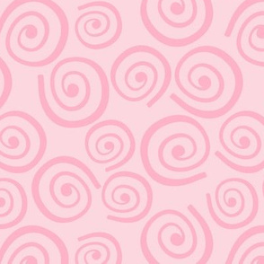 Cupcakes and Swirls Collection - Swirls on Pink by JoyfulRose