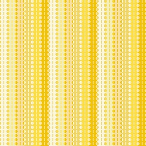 Medium Scale - Vertical Pleated Stripes-Yellow Citrus Ombre Hues