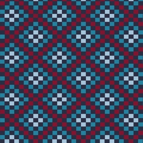 Check Quilt- Navy