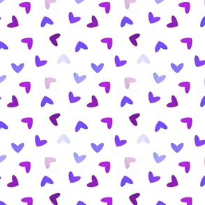 Micro hearts in purple