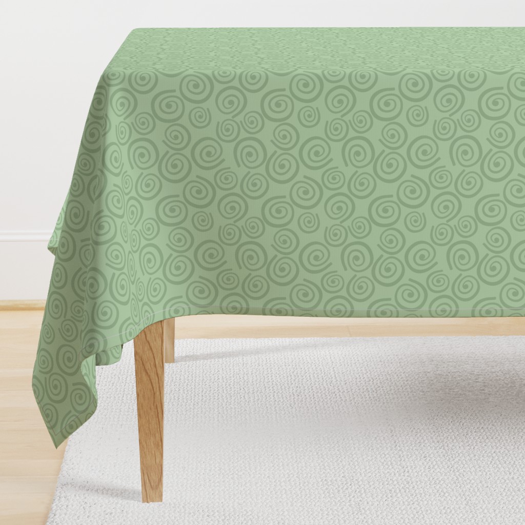 Cupcakes and Swirls Collection - Swirls on Green by JoyfulRose