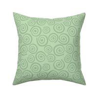 Cupcakes and Swirls Collection - Swirls on Green by JoyfulRose