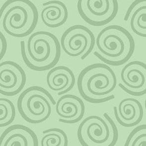 Cupcakes and Swirls Collection - Swirls on Green by JoyfulRose