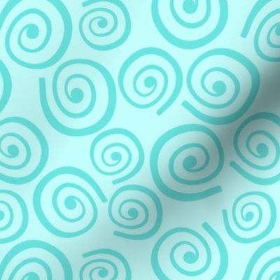 Cupcakes and Swirls Collection - Swirls on Blue by JoyfulRose