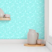 Cupcakes and Swirls Collection - Swirls on Blue by JoyfulRose