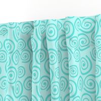 Cupcakes and Swirls Collection - Swirls on Blue by JoyfulRose