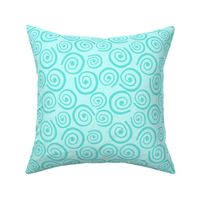 Cupcakes and Swirls Collection - Swirls on Blue by JoyfulRose