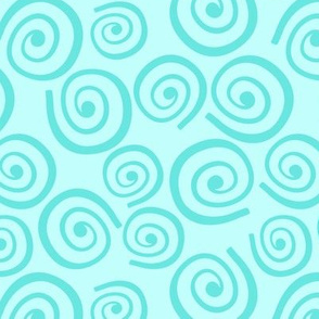 Cupcakes and Swirls Collection - Swirls on Blue by JoyfulRose