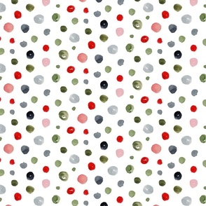 HOLIDAY WATERCOLOR DOTS ON WHITE-MEDIUM