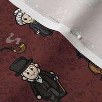 Cutesy Holmes (Burgundy)