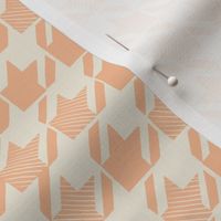 medium // Modern Houndstooth in Peach