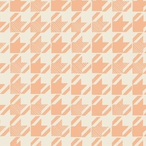 medium // Modern Houndstooth in Peach