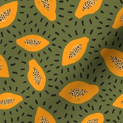 Papaya fruit S - Military Green