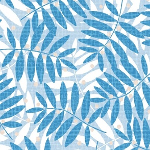 Fraxinus berries XL wallpaper scale in lapis blue by Pippa Shaw