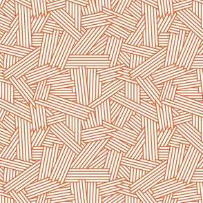 Crosshatch ORANGE AOP Möba Design