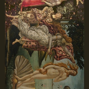 Botticelli Birth of Venus and Primavera With Borders