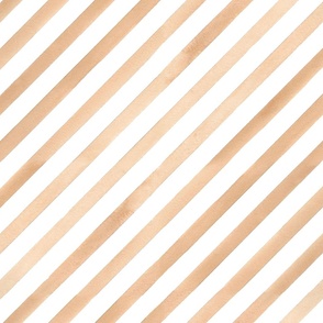Diagonal Painted Stripe in Tan