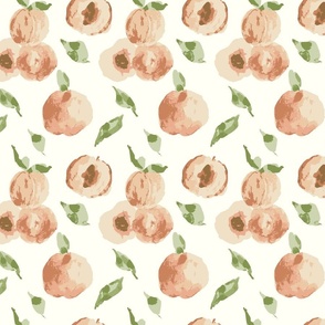 Watercolor Peaches with Cream Background