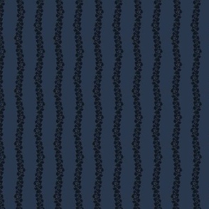 Wary Stripe in Navy and Black Small