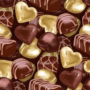 Delicious Chocolates - gold foil 