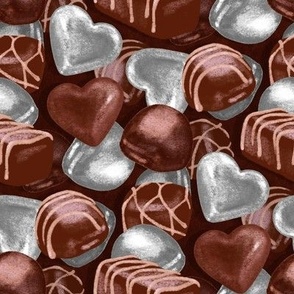 Delicious Chocolates - silver foil 