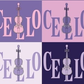 Large Cello in Cello Purple