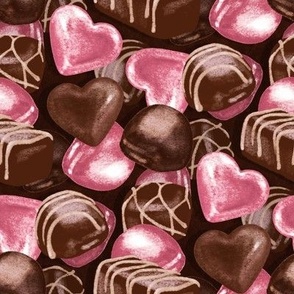 Delicious Chocolates - pink foil 