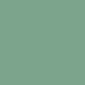 Solid Soft Green _7ca48c - Art Nouveau Blossom Coordinate