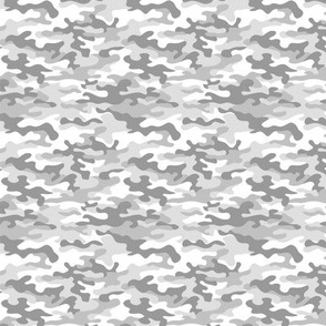 Gray Camouflage Fabric, Wallpaper and Home Decor