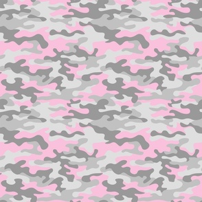 camo pink gray medium