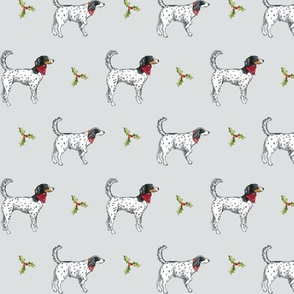 English Setters  &  Holly