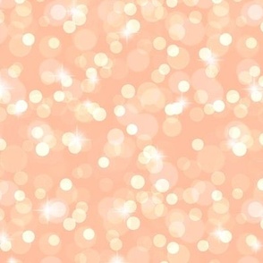 Sparkly Bokeh Pattern - Peach Sorbet Color