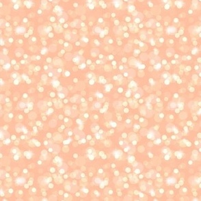 Small Sparkly Bokeh Pattern - Peach Sorbet Color