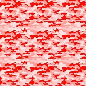 Tigrestripe Red Camo Fabric