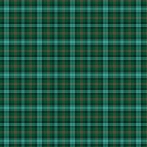 Ross Hunting Tartan, forest/light blue with blended colors, 1.33" (1:9 scale)