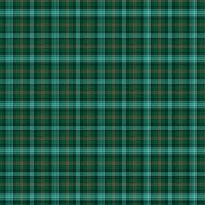 Ross Hunting Tartan, forest/light blue with twill, 1.33" (1:9 scale)