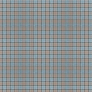 MacDonald 1819 tartan, micro mini 1/2" faded colors