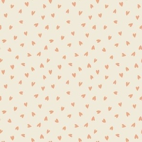 mini micro // Tossed Hearts in Coral Pink
