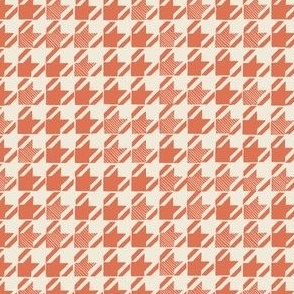 mini micro // Modern Houndstooth in Lipstick Red