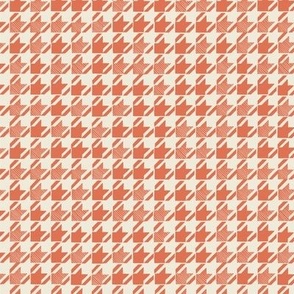 mini micro // Modern Houndstooth in Lipstick Red